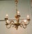 Rococo Large French Rococo Gilded Brass Six-Light Chandelier, 1960 For Sale - Image 3 of 6