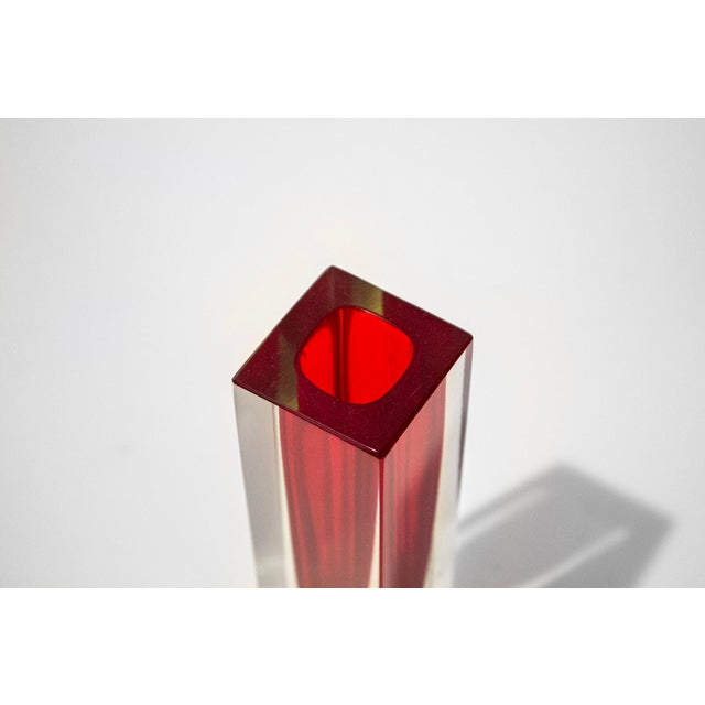 Sommerso Vases in Murano Glass by Flavio Poli, 1970s, Set of 4 For Sale - Image 3 of 9