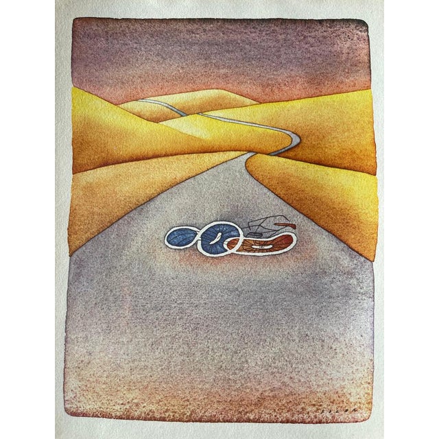 Jean-Michel Folon, Sur la route, Etching For Sale - Image 7 of 8