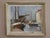 HARBOUR AT REST Size: 21.1 x 24.8 inches (including frame) Oil on canvas An atmospheric mid-century seascape that captures...