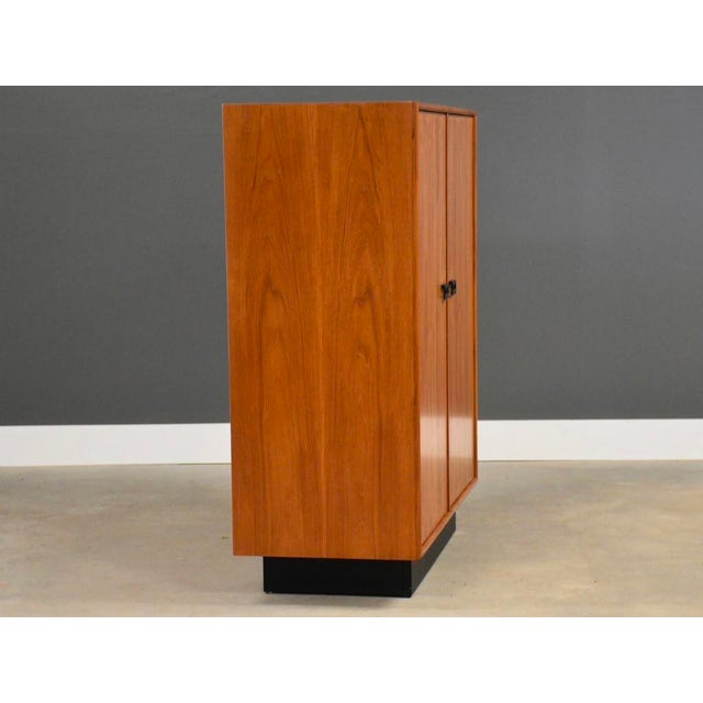 Modern 1970s Modern Teak Armoire Dresser For Sale - Image 3 of 10