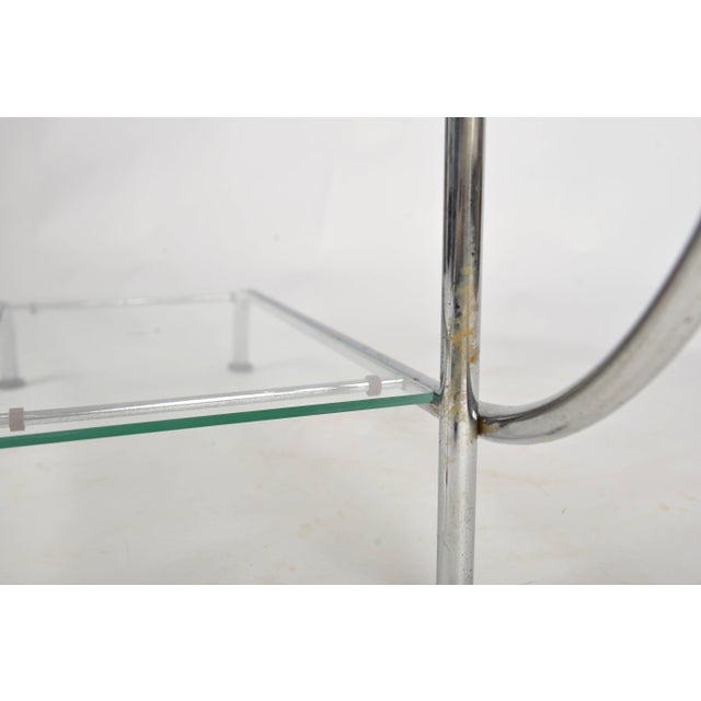 Silver Bauhaus Chrome-Plated Flower Stand by Emile Guyot for Thonet, 1930s For Sale - Image 8 of 9