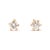 Stones: diamonds, 2 stones round brilliant cut 2.75 mm approximately .16 total carats G-H color, VS2 clarity Length: 3.1...