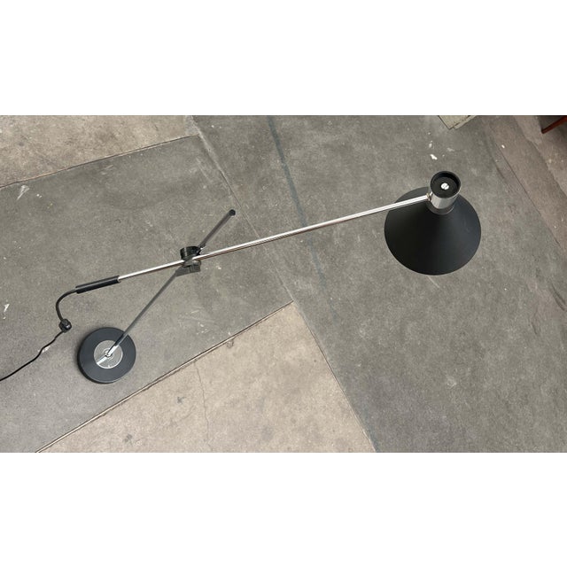 Metal Mid-Century Modern German Minimalist Floor Lamp, 1960s For Sale - Image 7 of 18