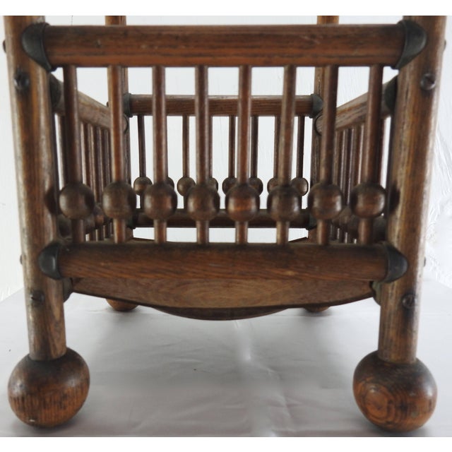 Arts & Crafts Stick and Ball Umbrella Stand For Sale - Image 9 of 10