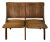 Antique Oak Double Seat Folding Bench by Brunswick Seating Works Inc., Lawrenceville Va For Sale