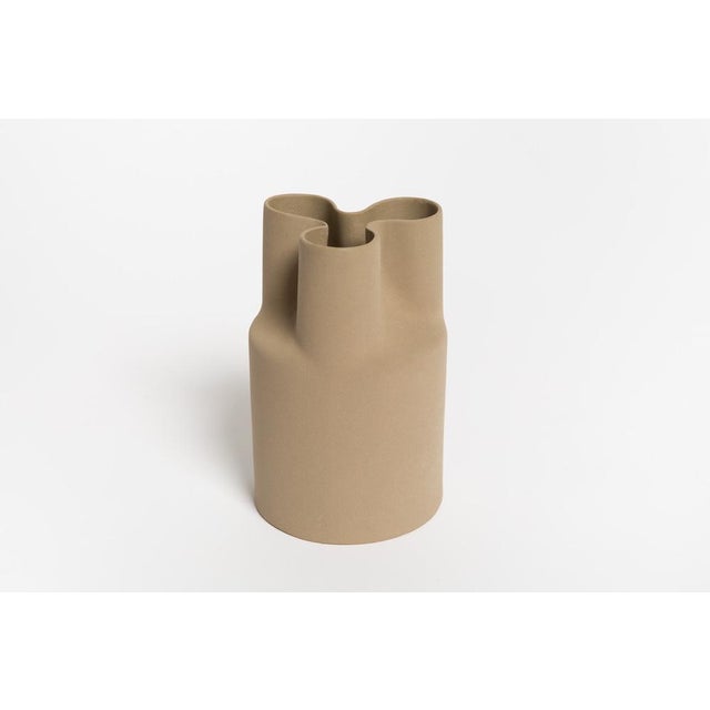 Ceramic Vintage Trifoglio Vases by Enzo Mari for Danese Milano, 1977, Set of 2 For Sale - Image 7 of 18