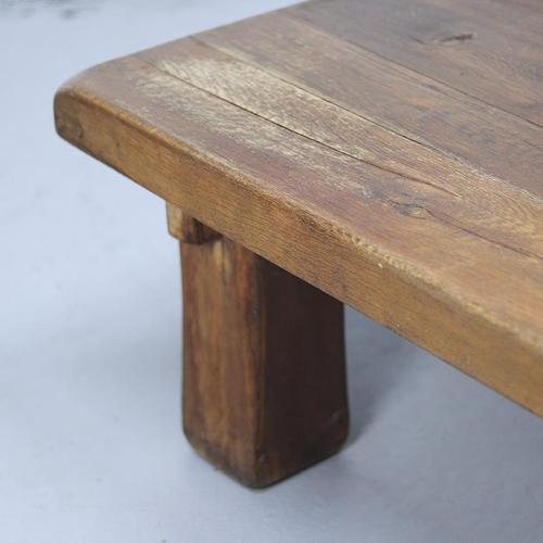 Large Vintage Rustic Brutalist Coffee Table, 1960s For Sale - Image 9 of 10