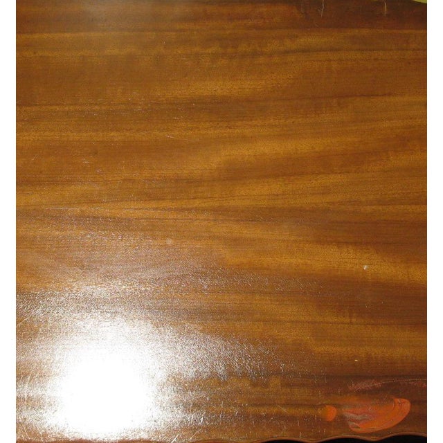 Tea for Two - Walnut Tea Table With Tray, Vintage Traditional American For Sale - Image 9 of 12