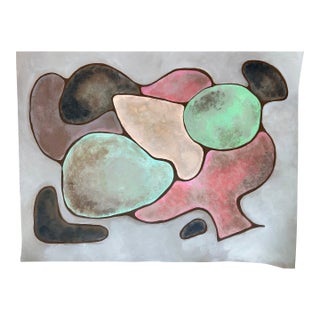 Modernist Mid Century Abstract Painting - Unknown Artist For Sale