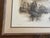 Framed Asian Harbor Scene Ink Wash Drawing Fishing Boats Landscape For Sale - Image 4 of 11