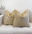 Not Yet Made - Made To Order Gold Groove 22x22 Velvet Pillow With Feather Down Insert For Sale - Image 5 of 5