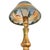1910s Handel Art Nouveau Frosted Glass Reverse Painted Boudoir Table Lamp For Sale - Image 13 of 14