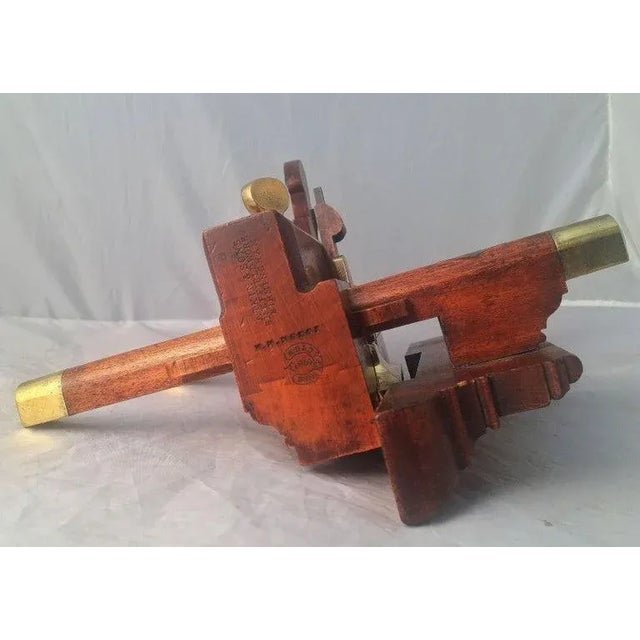 English Shipwright's or Carpenter's Sash Fillister Plane by Atkin and Sons For Sale - Image 9 of 13