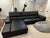 Modern Black Leather Sectional For Sale - Image 10 of 10
