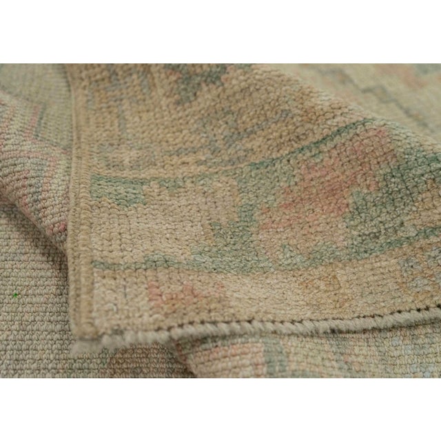 Turkish Oushak Rug 3'2" x 9'11" #20255 For Sale In Houston - Image 6 of 8