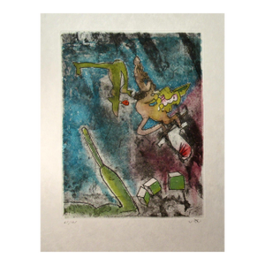 Roberto Matta "Centre Noeuds" Planche #7 1974 Original Print
