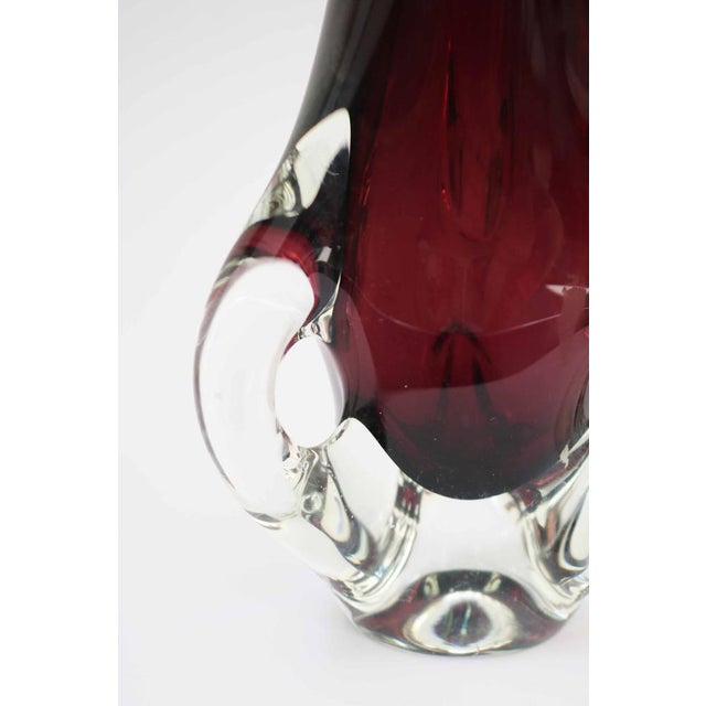 Mid-Century Modern Large Vase in Mouth-Blown Crystal Glass by Joska, Germany, 1970 For Sale - Image 3 of 11