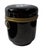 Black 19th Century French Black Opaline Glass Box With Enamel Flowers For Sale - Image 8 of 9
