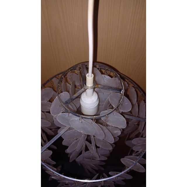 Metal Mid-Century Modern Hanging Lamp in the style of Verner Panton, 1960s For Sale - Image 7 of 18