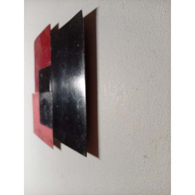 Black Contemporary Abstract Tempera and Aerosol on Metal "N 13" by Andre Debono For Sale - Image 8 of 10