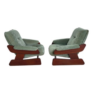 Italian Lounge Chairs - A Pair For Sale