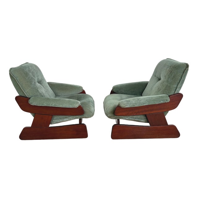 Italian Lounge Chairs - A Pair For Sale