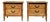 Coastal Faux Bamboo Pair of Nightstands by Broyhill For Sale