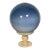 1970s Art Glass 8” Sphere on Onyx Stand For Sale