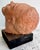 1960s Modernist Terracotta Head Sculpture on Wood Base From 60's For Sale - Image 5 of 8