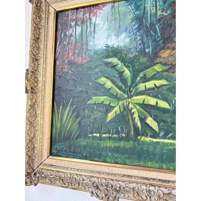 Carlos Padron, Landscape Composition, 1979, Oil Painting on Canvas, Framed For Sale - Image 16 of 18