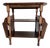 Three-Tiered Vintage Mahogany Finish Side Table For Sale