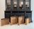Large Antique Ebonised Oak Bookcase, 1890s For Sale - Image 11 of 18