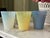 Vintage Effetre Murano Opalescent 8 Oz Glass Tumblers / Murano Drinking Glasses - Set of 3 For Sale - Image 9 of 13