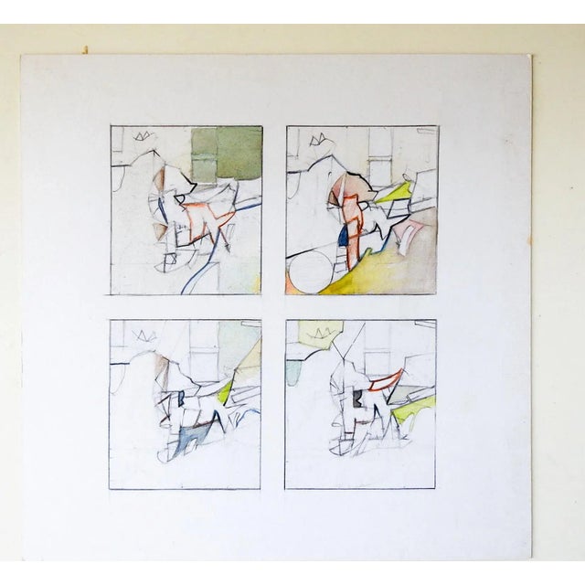 Late 20th Century Neutral Abstract Studies Painting For Sale In Seattle - Image 6 of 7