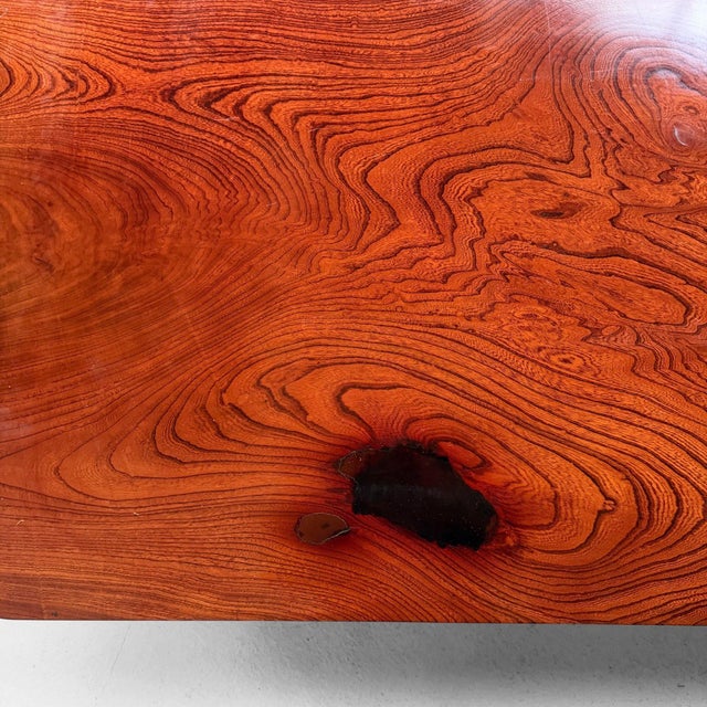Large Japanese Zataku Low Table in Keyaki Wood, 1960s For Sale - Image 11 of 18