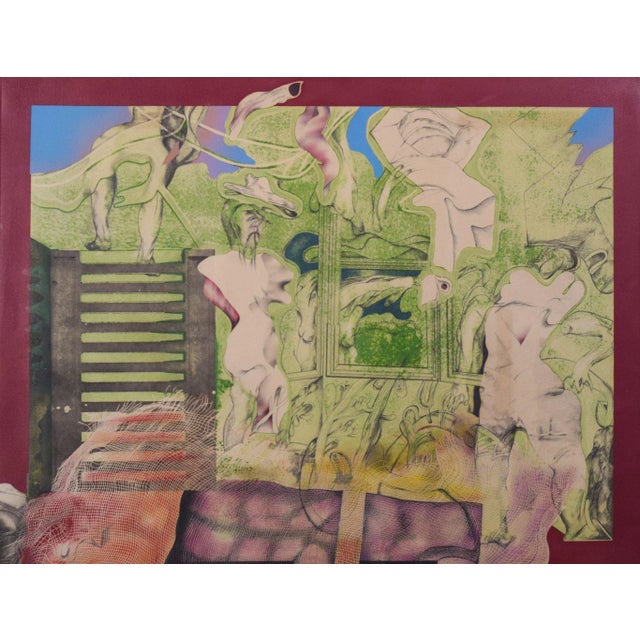 Paper Surreal Painting by Gustavo Carbó Berthold For Sale - Image 7 of 7