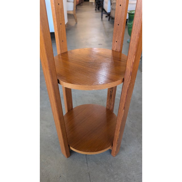 Vintage-Style 3-Tier Mid-Century Modern Plant Stand For Sale - Image 4 of 14