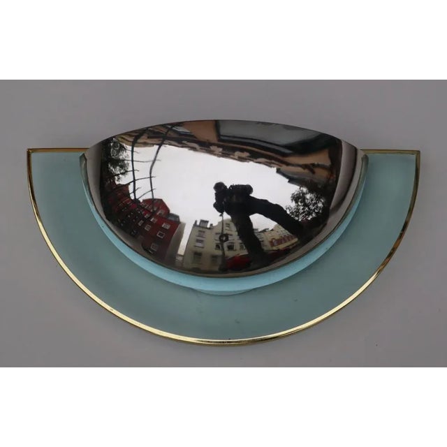 Postmodern Wall Light in Chrome, Brass and Glass from Estilux, 1990s, in Very Good conditions. Designed 1990 to 1999 This...