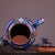 Vintage Yixing Zisha Teapot With Box – Painted Enamel Tiger & Buffalo Motif For Sale In Los Angeles - Image 6 of 9