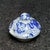Vintage Chinese Blue and White Porcelain Teapot With Overhead Handle and Mountain Landscape For Sale - Image 9 of 9