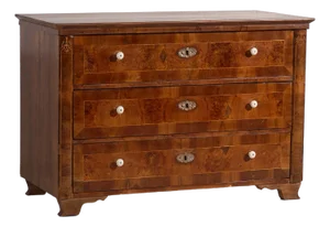 Antique Biedermeier 3-Drawer Dresser, 1850s