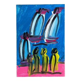 Original Peter Keil Sailboats Painting For Sale