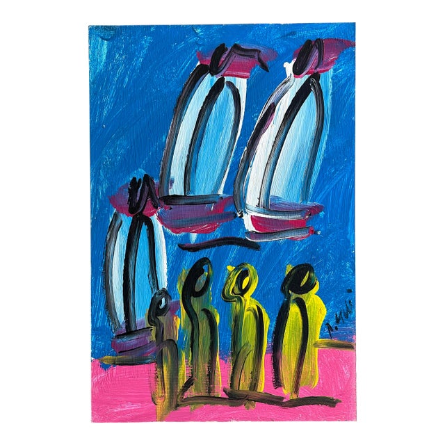 Original Peter Keil Sailboats Painting For Sale