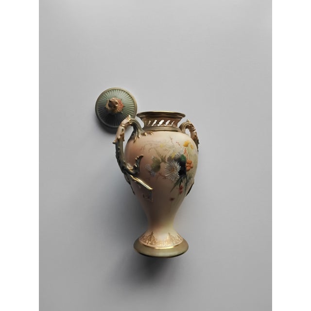 Beige Blush Ivory Pot Pourri Vase from Royal Worcester, 1898 For Sale - Image 8 of 8