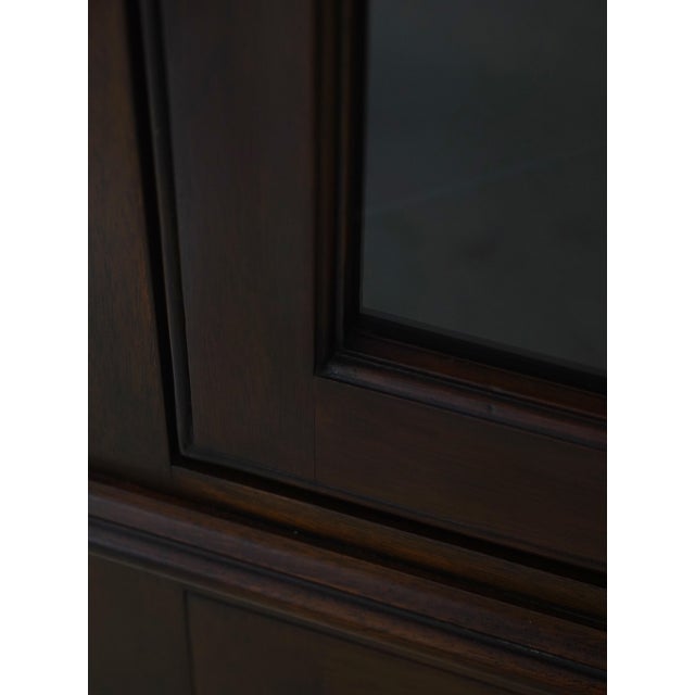 1970s Henkel Harris Mahogany Corner 1 Piece China Cabinet For Sale - Image 13 of 17