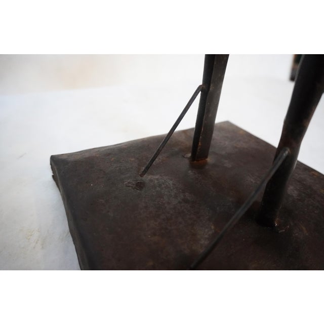French Iron Rooster Sculpture For Sale In Los Angeles - Image 6 of 12