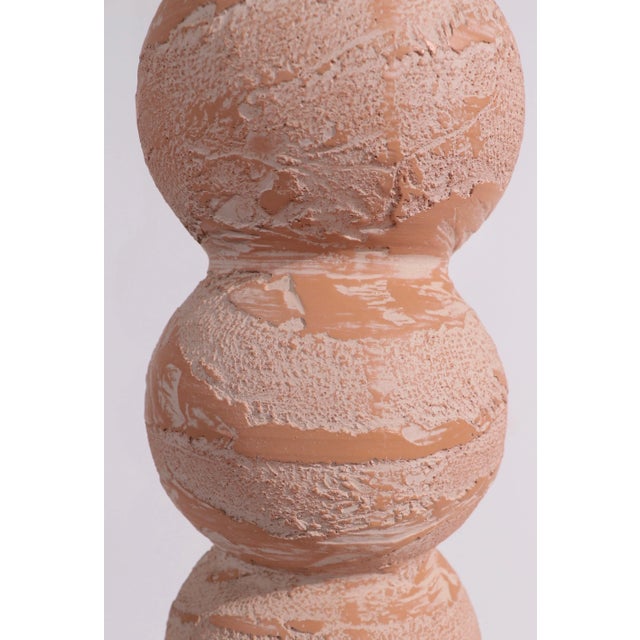 Plaster and Lucite Floor Lamp For Sale In New York - Image 6 of 12