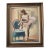 1960s Helmut Brueninger Ballerina Lacing Her Shoe Oil on Canvas Listed Artist For Sale