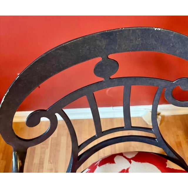 Metal 1970s Mid-Century Indoor/Outdoor Table & Chair Set of 5 For Sale - Image 7 of 11